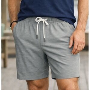 Duck Head Limestone Gray Shorts NWT Men XL Elastic Waist Drawstring Lightweight